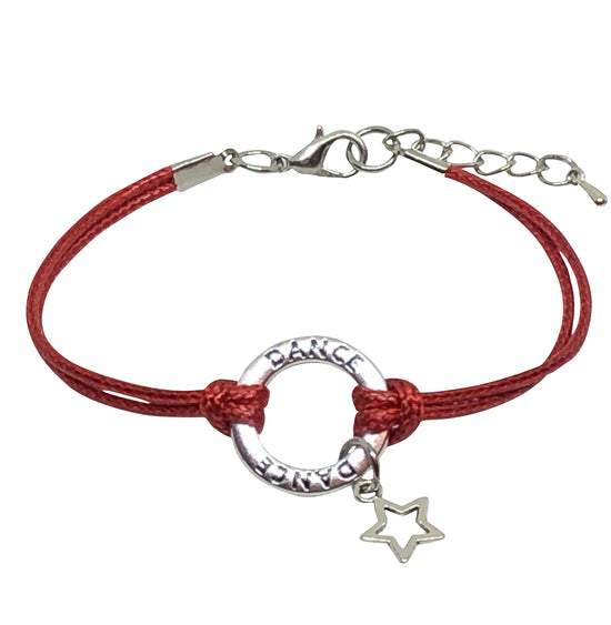 Dance Star Charm Bracelet - 6 COLORS - Cheer and Dance On Demand