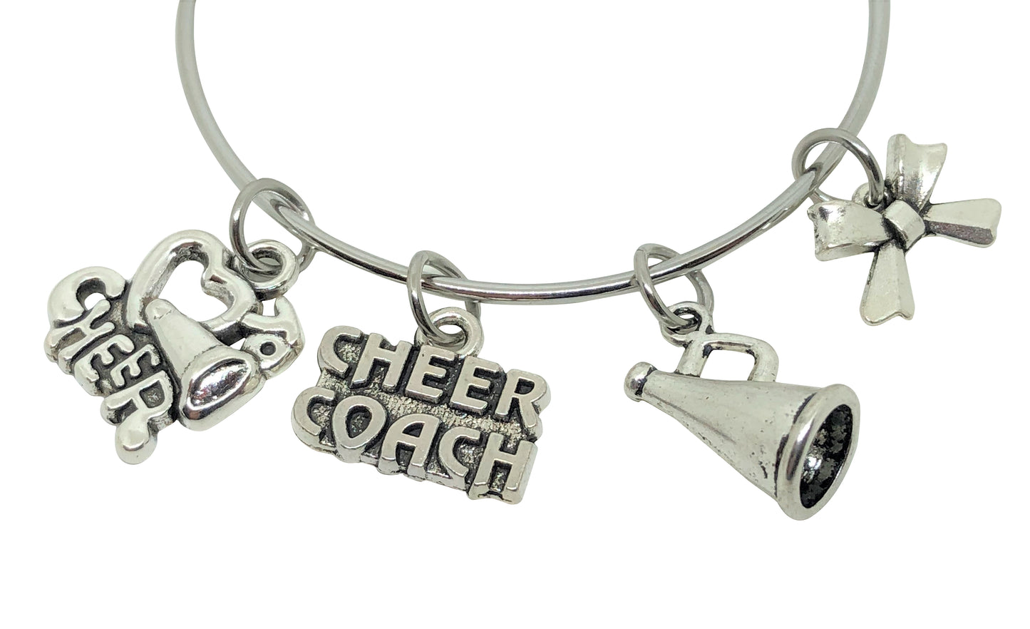 Cheerleading Coach Charm Bracelet - Cheer and Dance On Demand