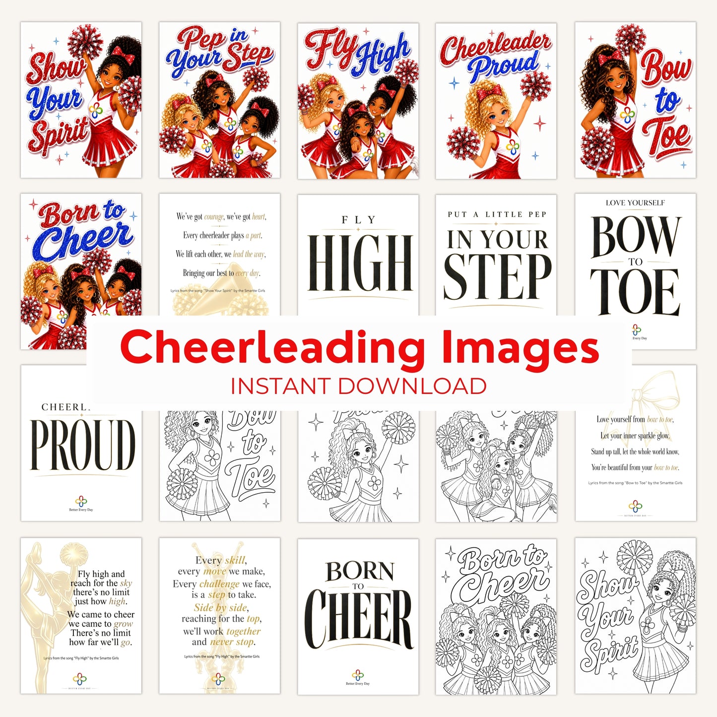 Cheerleading Music Ultimate Song and Poster Bundle