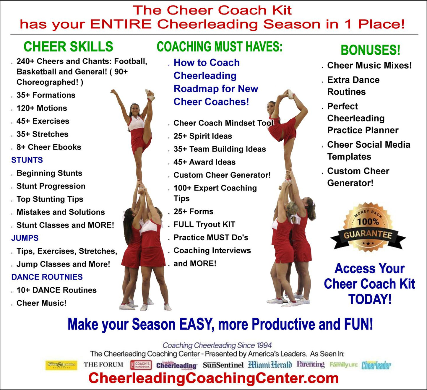 Cheer Coach Kit - Complete Cheerleading Coaching Program