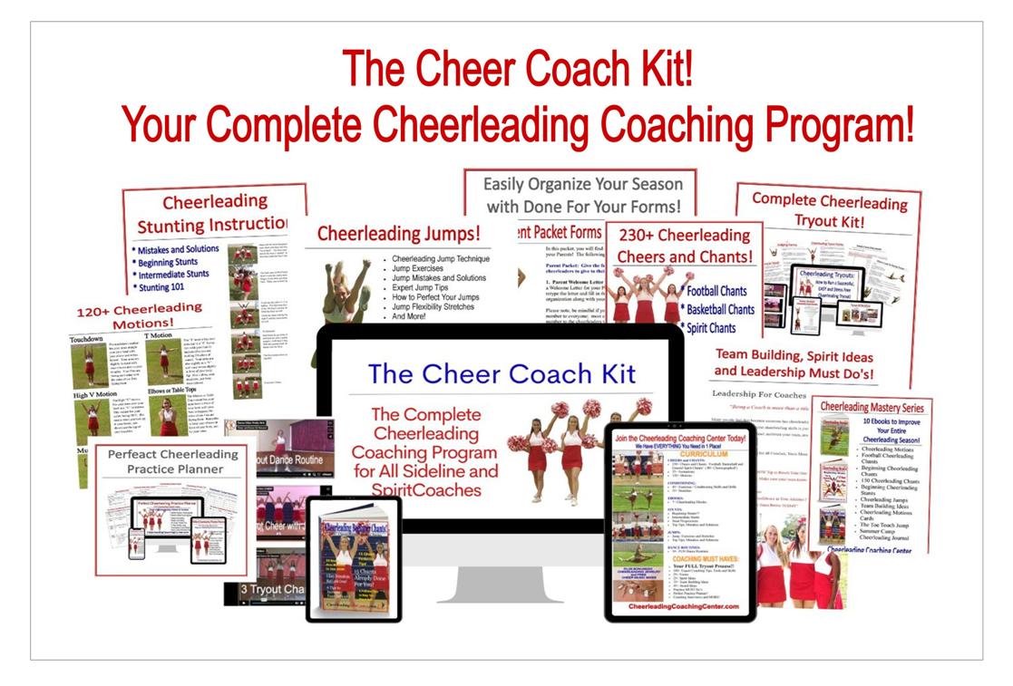Cheer Coach Kit - Complete Cheerleading Coaching Program - Cheer and Dance On Demand