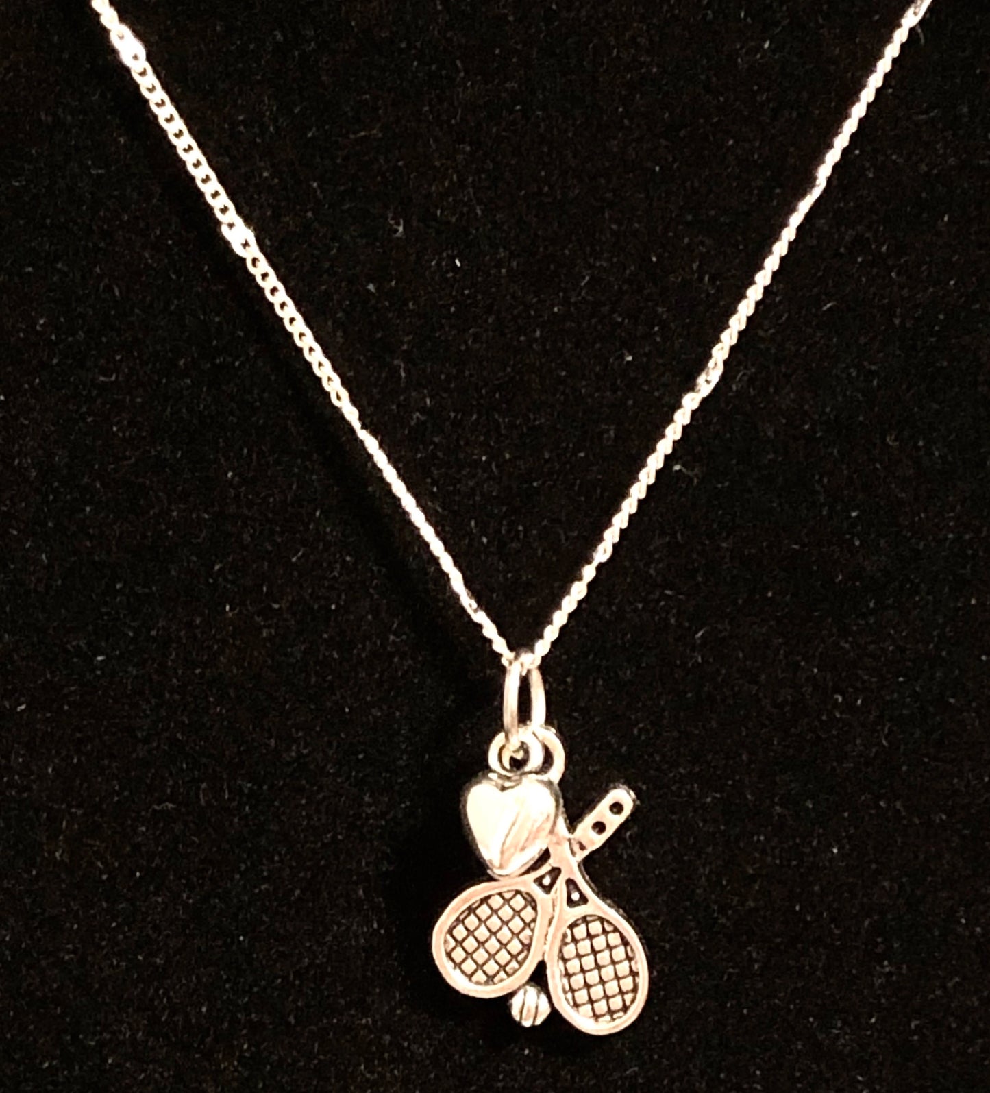 Tennis Charm Necklace - Cheer and Dance On Demand