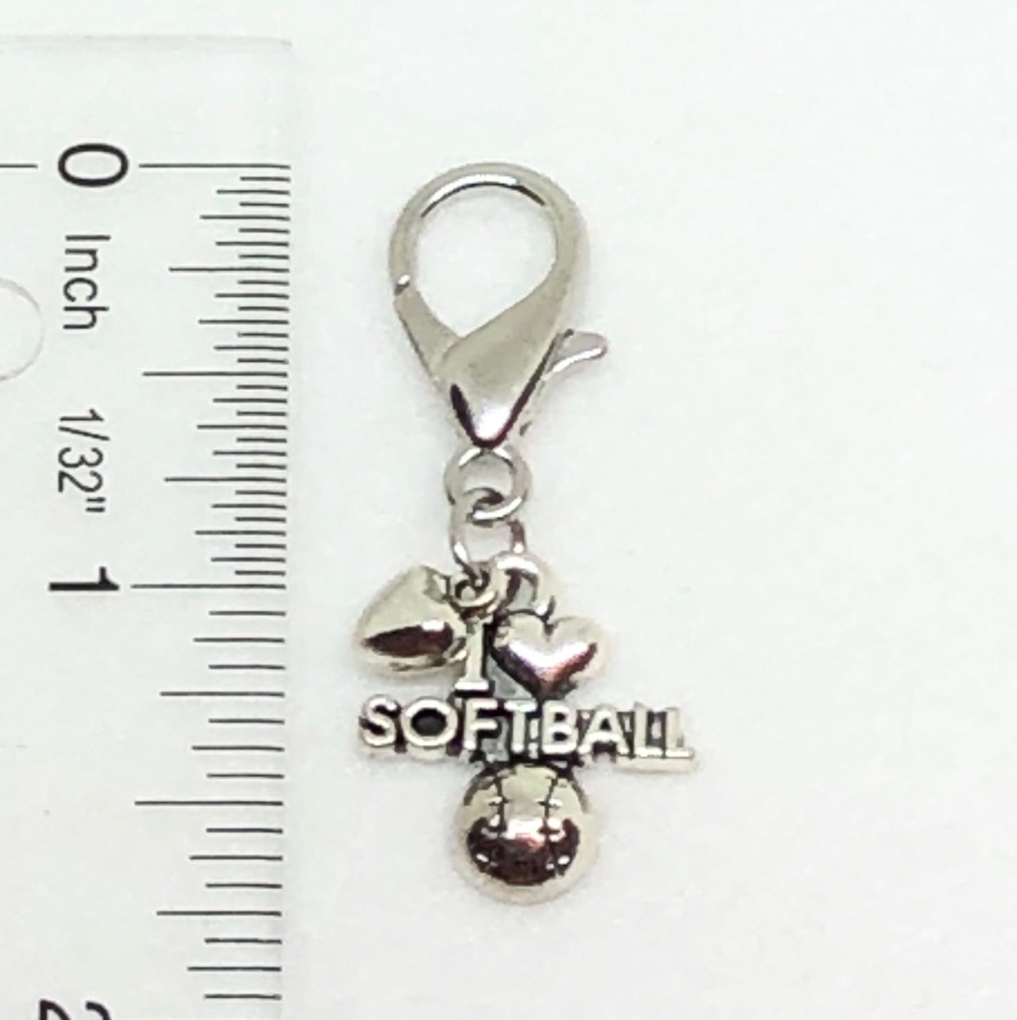 Softball Zipper Pull - Softball Accessories - Cheer and Dance On Demand