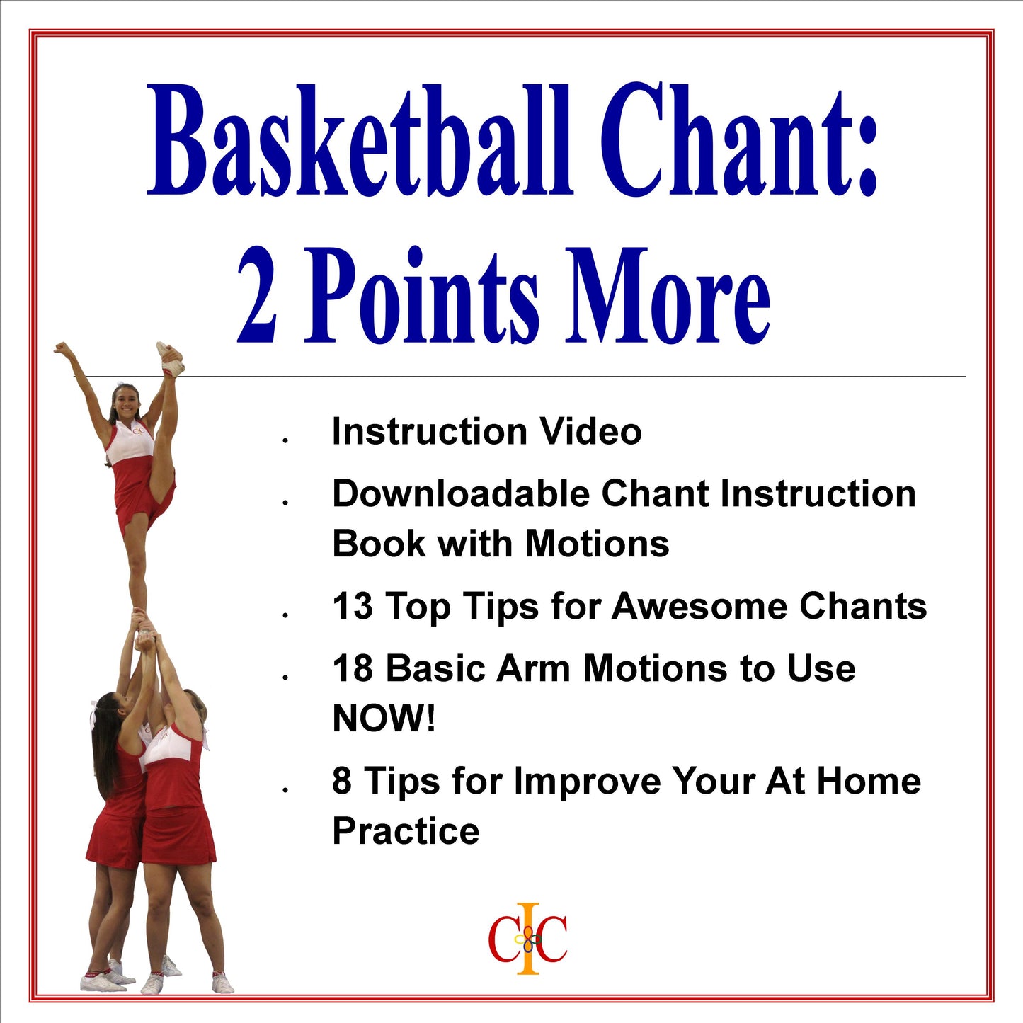 Load image into Gallery viewer, Cheerleading Chant - 2 Points More - Basketball Chant - Cheer and Dance On Demand
