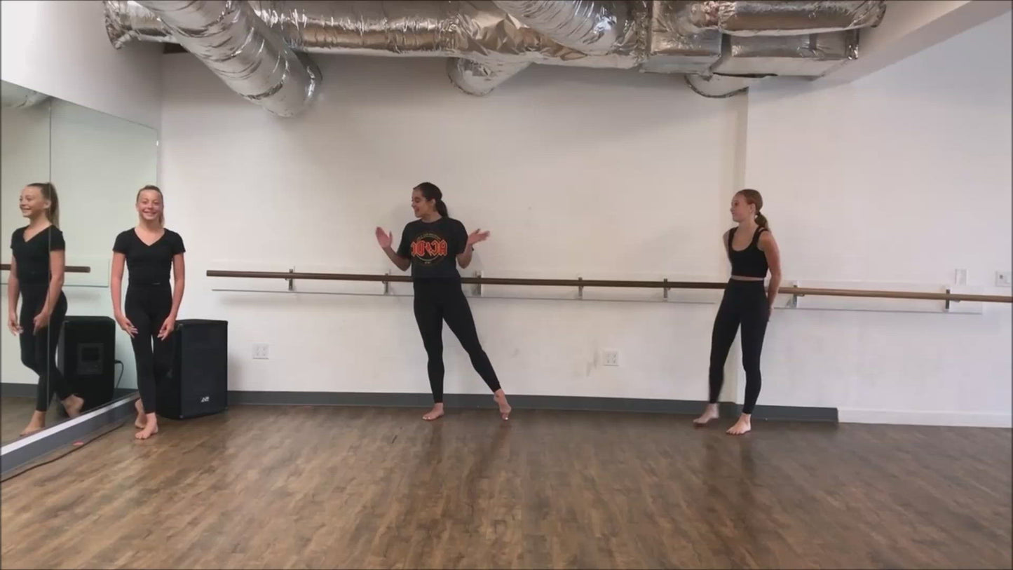 Load and play video in Gallery viewer, Second Leaps Dance Technique Class with a Core and Stability Warm Up by Alexis Rowland
