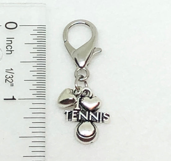 Load image into Gallery viewer, Tennis Zipper Pull - The Perfect Tennis Acccessory - Cheer and Dance On Demand
