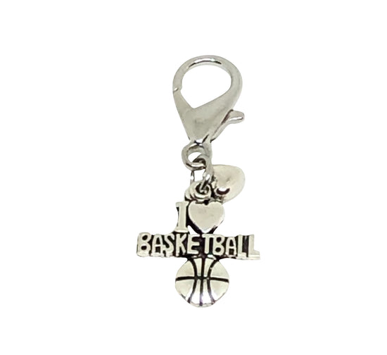 Basketball Zipper Pull - Basketball Accessories - Cheer and Dance On Demand