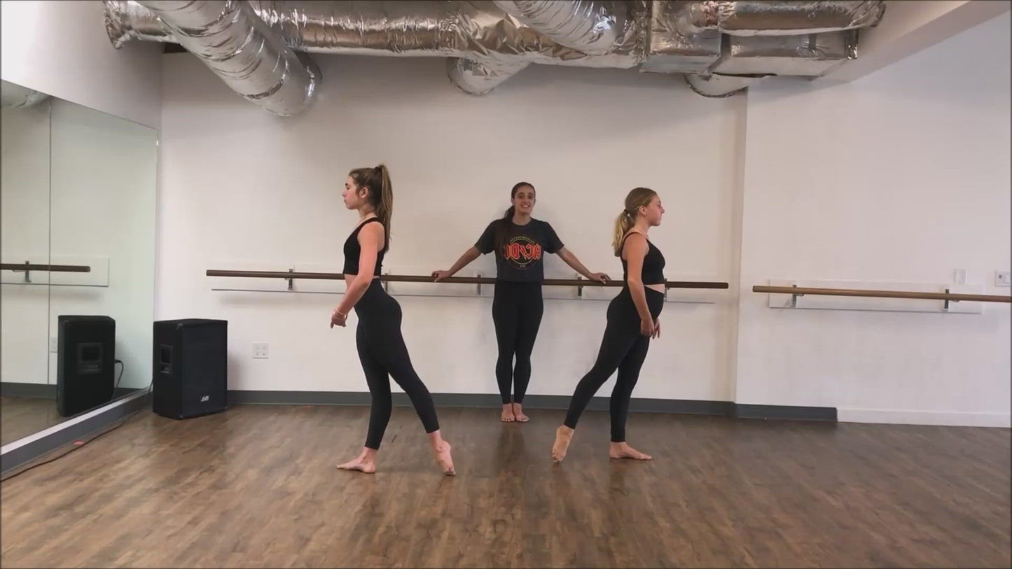 Load and play video in Gallery viewer, Back Arabesque Dance Technique Class with a Core and Stability Warm Up by Alexis Rowland
