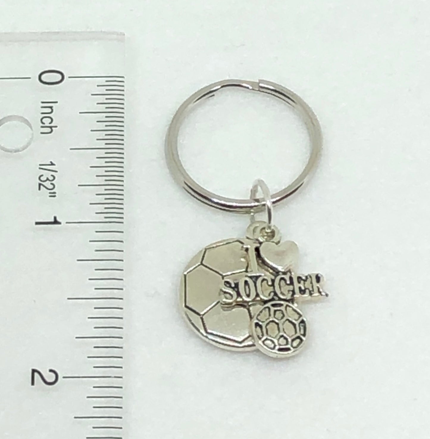 Create Your Own Soccer Charm Key Chain, Cheerleading Accessories - Cheer and Dance On Demand