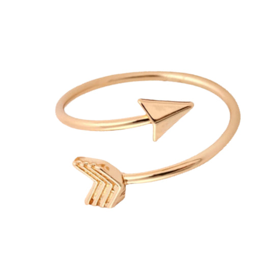 Purpose Arrow Empowerment Adjustable Ring - Gold - Cheer and Dance On Demand