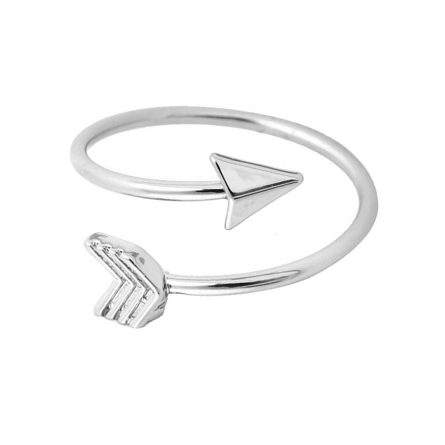 Purpose Arrow Empowerment Adjustable Ring - Silver - Cheer and Dance On Demand