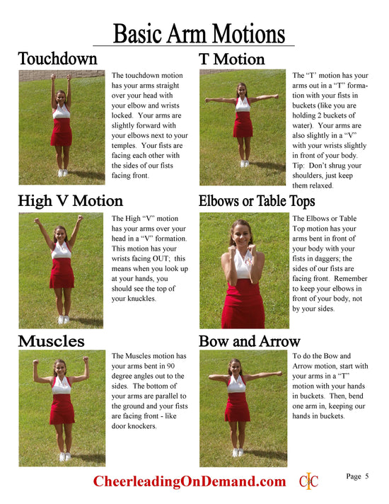 Load image into Gallery viewer, Cheerleading Motions Ebook Program - Cheer and Dance On Demand
