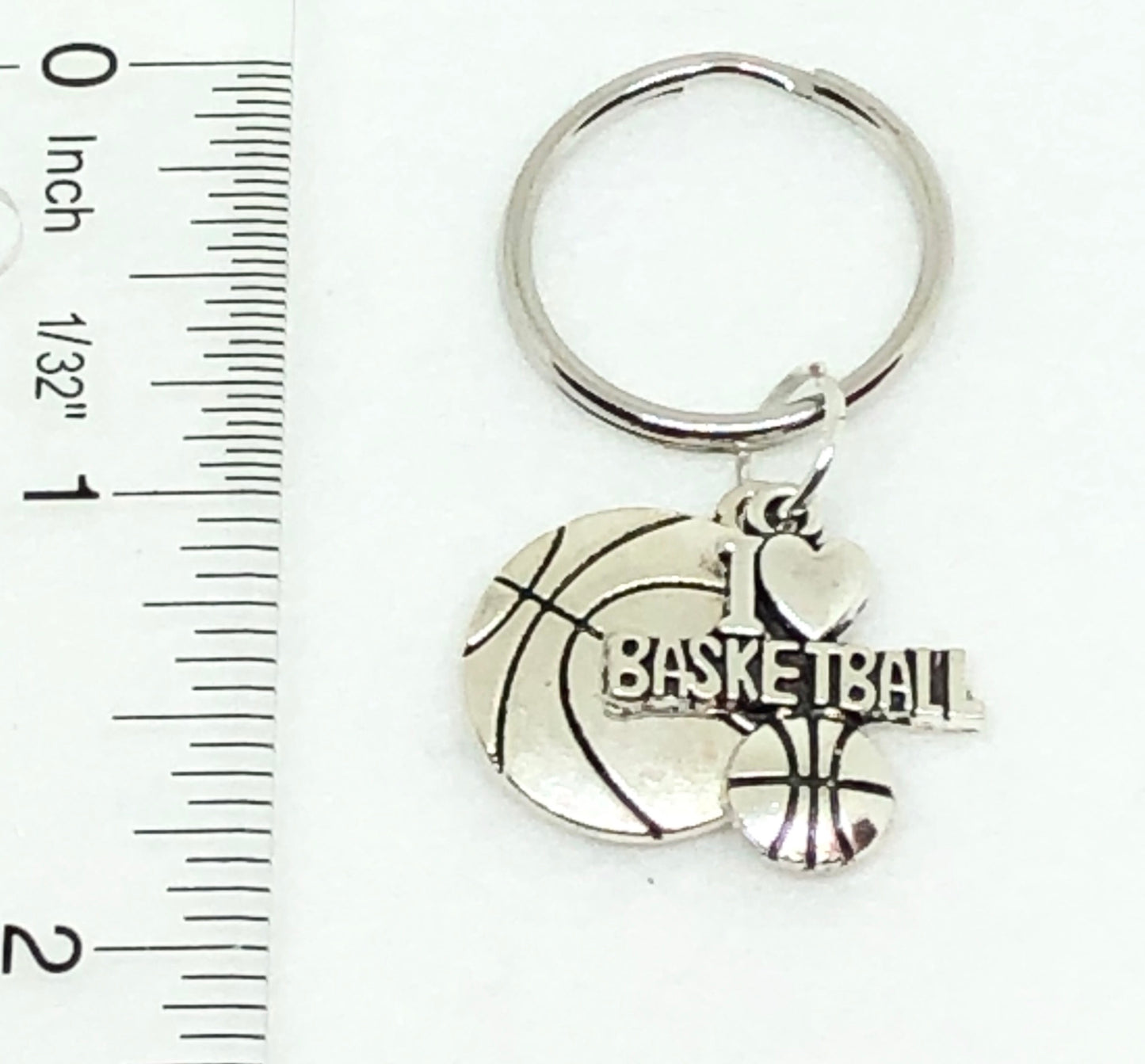 Create Your Own Basketball Charm Key Chain, Gymnastics Accessories - Cheer and Dance On Demand