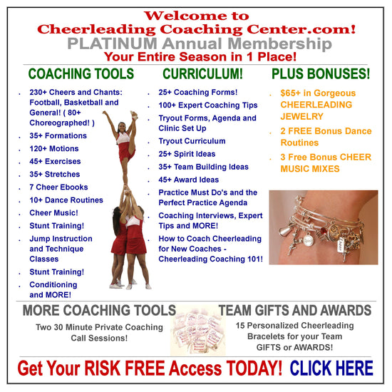 Cheerleading Coaching Center PLATINUM Membership - Cheer and Dance On Demand