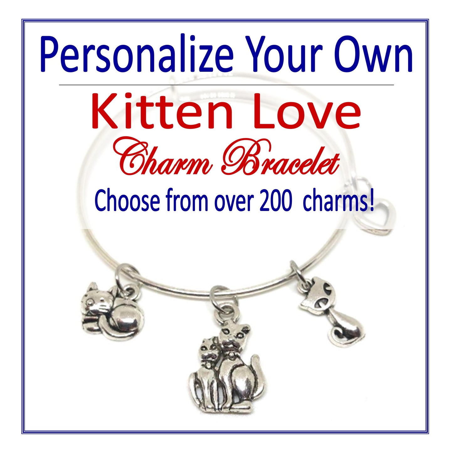 CUSTOM CHARM BRACELET, Design Your Own, Choose Your Charms, Birthday  Bracelet, Stackable Bangles, Personalized Gifts, Gifts for Her - Etsy
