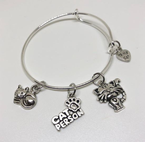 Cat Charm Bracelet - Happy Kitten - Cheer and Dance On Demand