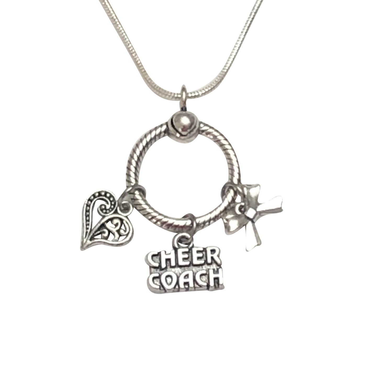 70 Pcs Cheerleader Charms Pendants Gymnastics Charm for Crafting Cheer and  School Sports Spirit Antique Silver Cheerleader Girl Dance Jumping Jewelry