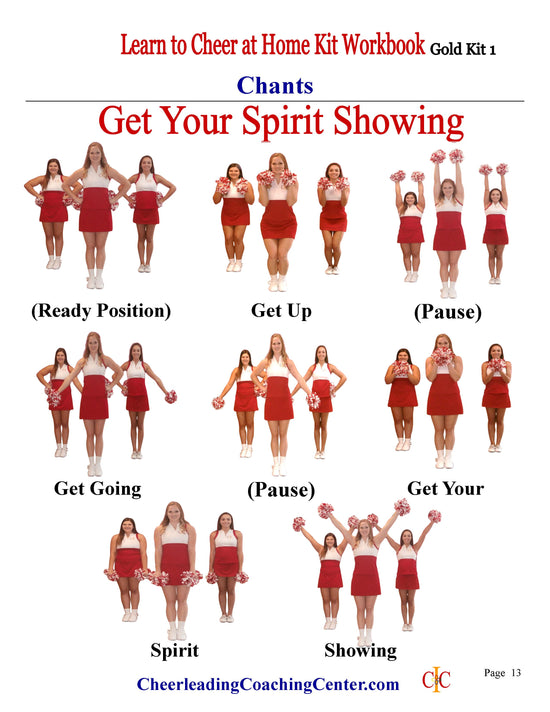 Load image into Gallery viewer, Learn to Cheer at Home Cheerleading Program - GOLD Program - Cheer and Dance On Demand
