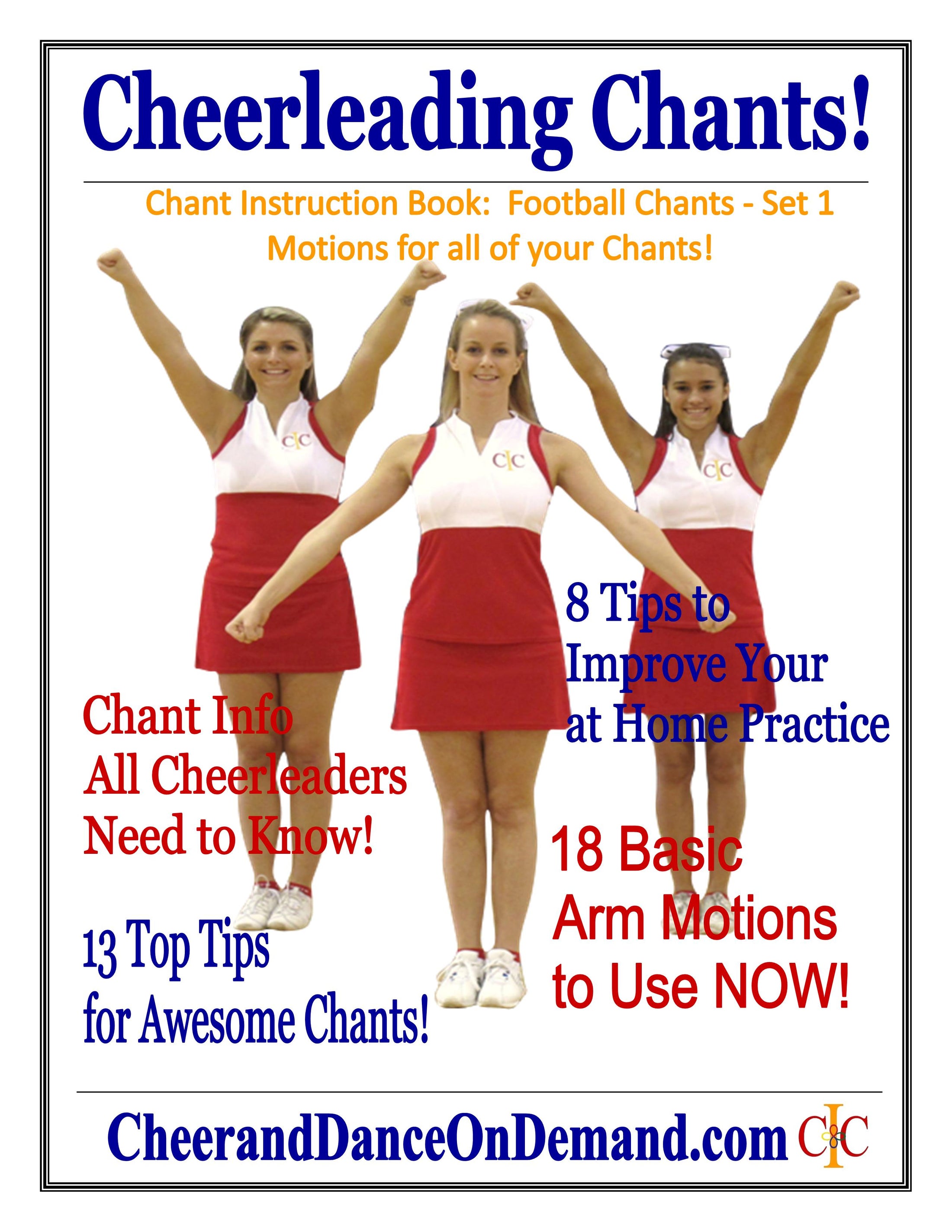 Cheerleading Chants -Set of 3 Football Chants - Set 1 – Cheer and Dance ...