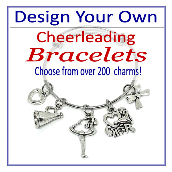 Load image into Gallery viewer, Create Your Own Cheerleading Flyer Charm Bracelet - Cheer and Dance On Demand
