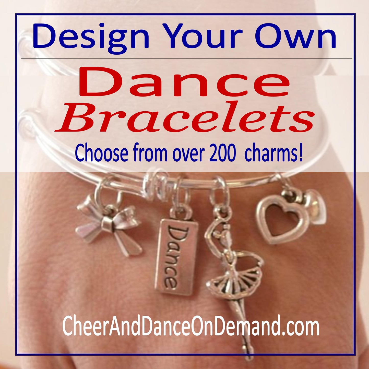 Create Your Own Dance Charm Bracelet - Cheer and Dance On Demand