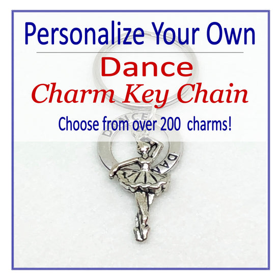 Create Your Own Dance Charm Key Chain, Cheerleading Accessories - Cheer and Dance On Demand