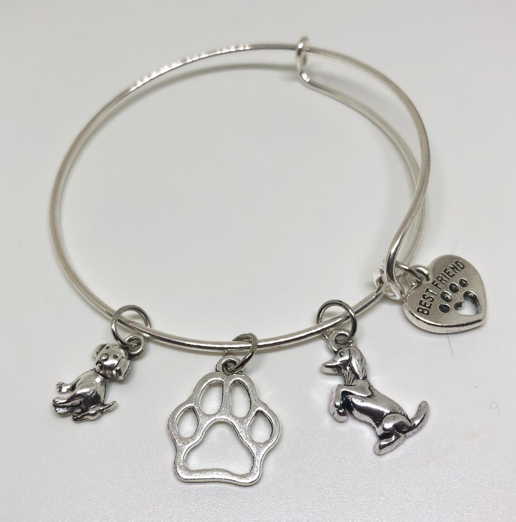 Load image into Gallery viewer, Dog Charm Bracelet - Puppy Pals - Cheer and Dance On Demand
