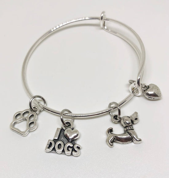 Dog Charm Bracelet - Puppy - Cheer and Dance On Demand