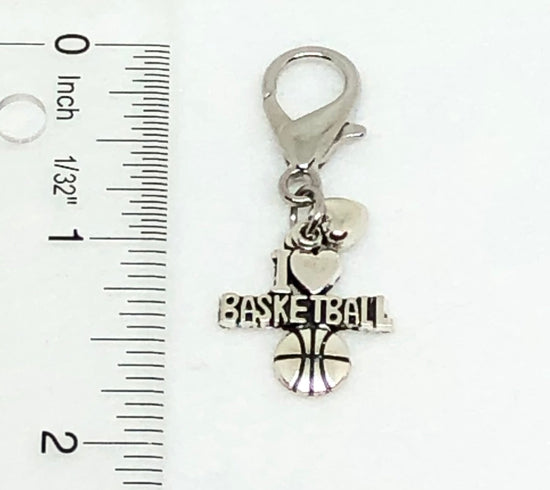 Basketball Zipper Pull - Basketball Accessories - Cheer and Dance On Demand