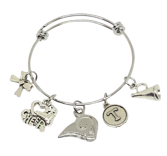 Cheerleading Rams Charm Bracelet - Cheer and Dance On Demand