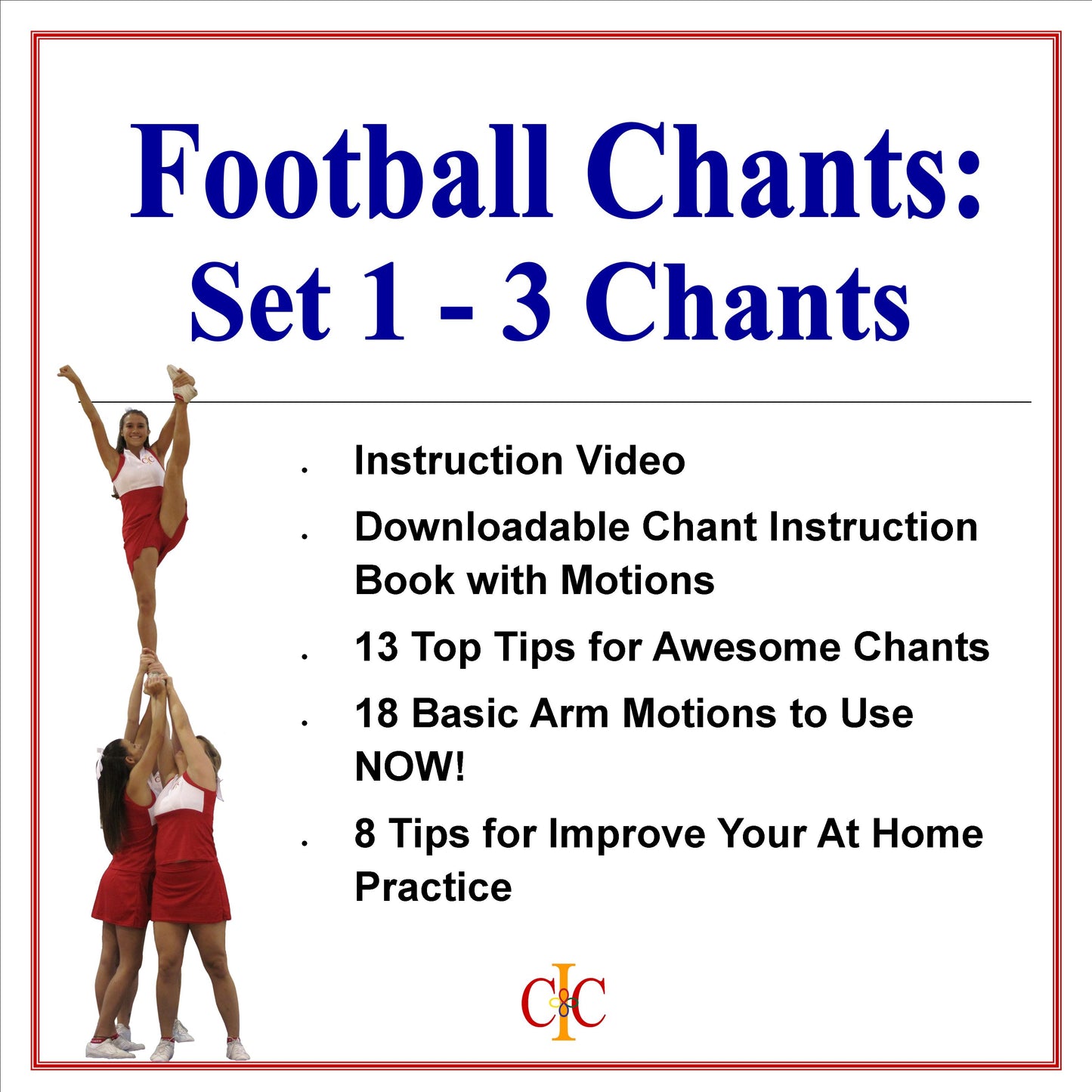 Cheerleading Chants -Set of 3 Football Chants - Set 1 - Cheer and Dance On Demand