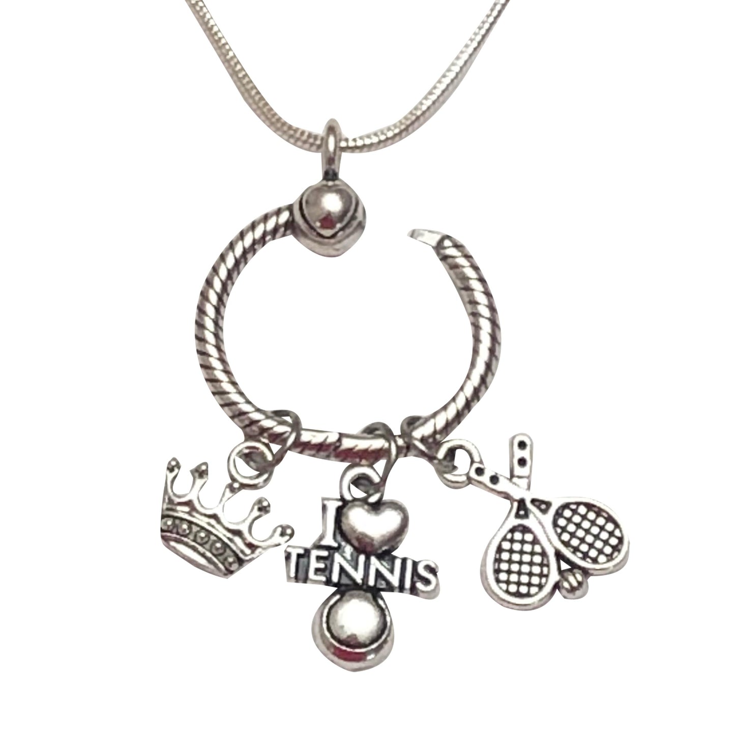 Personalize Your Own - All About Me Sterling Silver Necklace with Charm Holder - Cheer and Dance On Demand