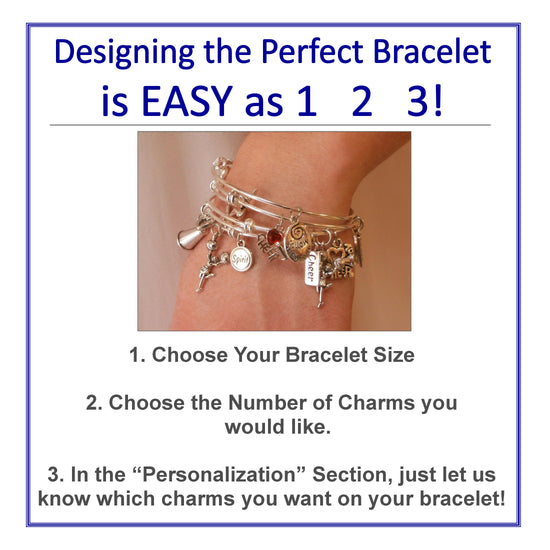 Create Your Own Cheerleading Charm Bracelet - Cheer and Dance On Demand