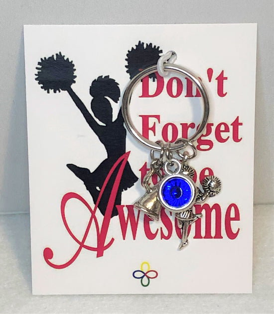 Cheerleading Key Chain Personalized with 2 Colors, Cheerleading Accessories - Cheer and Dance On Demand