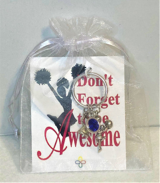 Cheerleading Key Chain Personalized with 2 Colors, Cheerleading Accessories - Cheer and Dance On Demand