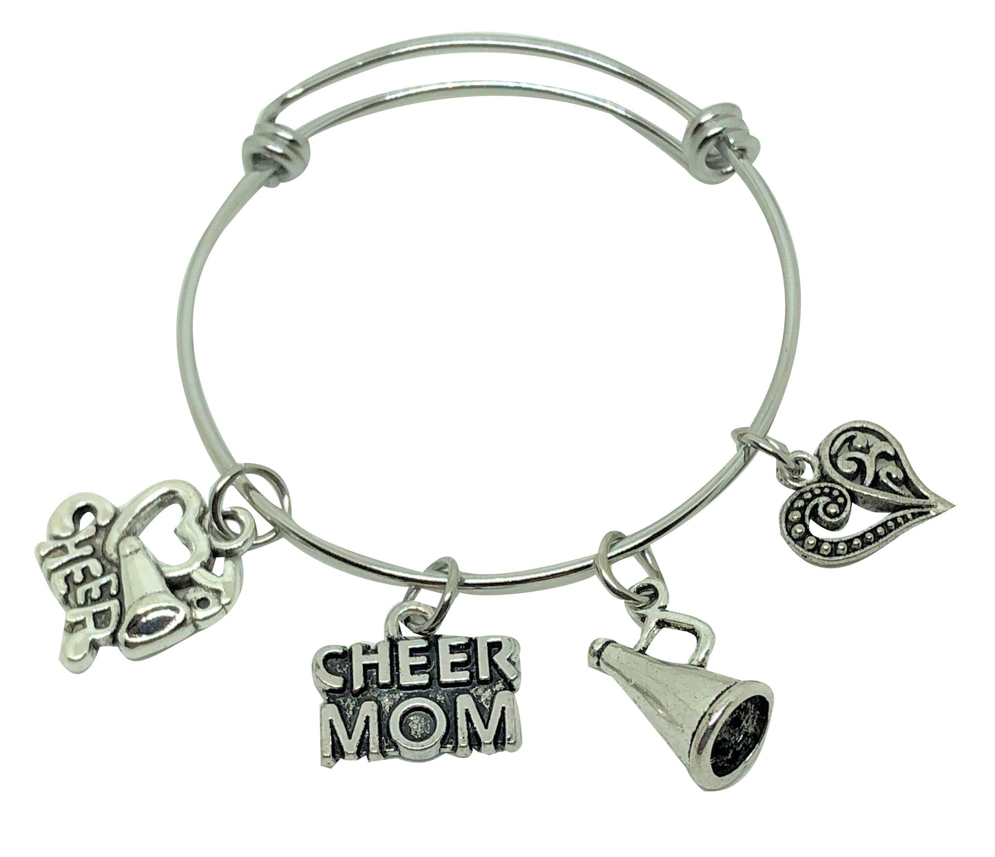 Cheer MOM Charm Bracelet - Cheer and Dance On Demand