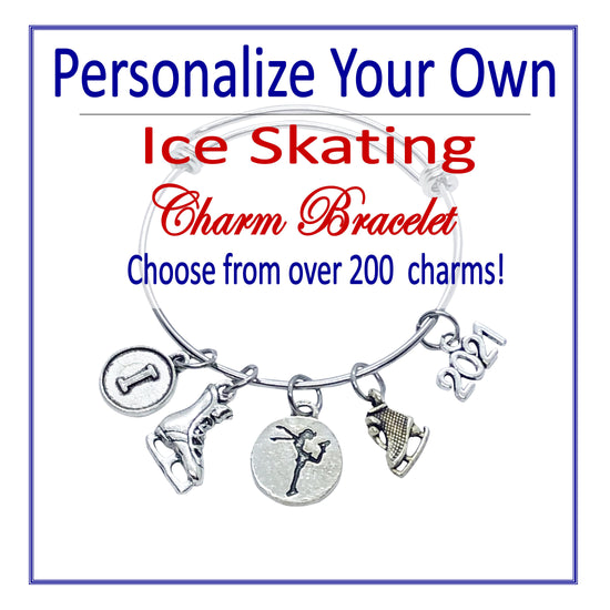 Create Your Own Ice Skating Charm Bracelet - Cheer and Dance On Demand