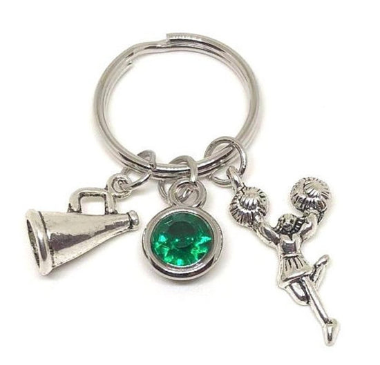 Cheerleading Key Chain Personalized, Cheerleading Accessories - Cheer and Dance On Demand