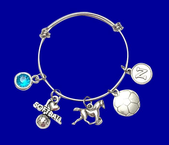 Mascot Charm Bracelet - Colts or Select Your Own Mascot! - Cheer and Dance On Demand