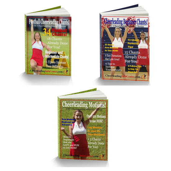 Load image into Gallery viewer, Learn Cheerleading Chants and Motions - Cheerleading Mastery Series 3 Book Set - Cheer and Dance On Demand
