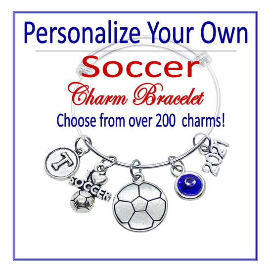 Create Your Own Soccer Charm Bracelet - Cheer and Dance On Demand