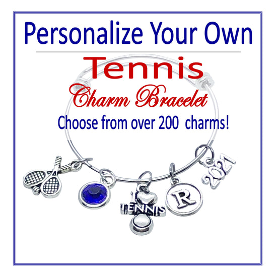 Create Your Own Tennis Charm Bracelet - Cheer and Dance On Demand
