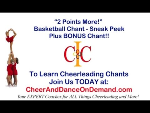 Load and play video in Gallery viewer, Cheerleading Chant - 2 Points More - Basketball Chant
