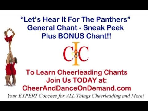 Load and play video in Gallery viewer, Cheerleading Chant - Let&amp;#39;s Hear It For The Panthers - General Chant
