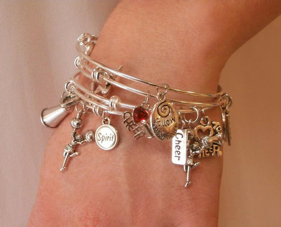 Load image into Gallery viewer, Kitten Charm Bracelet - Kitten Playing - Cheer and Dance On Demand
