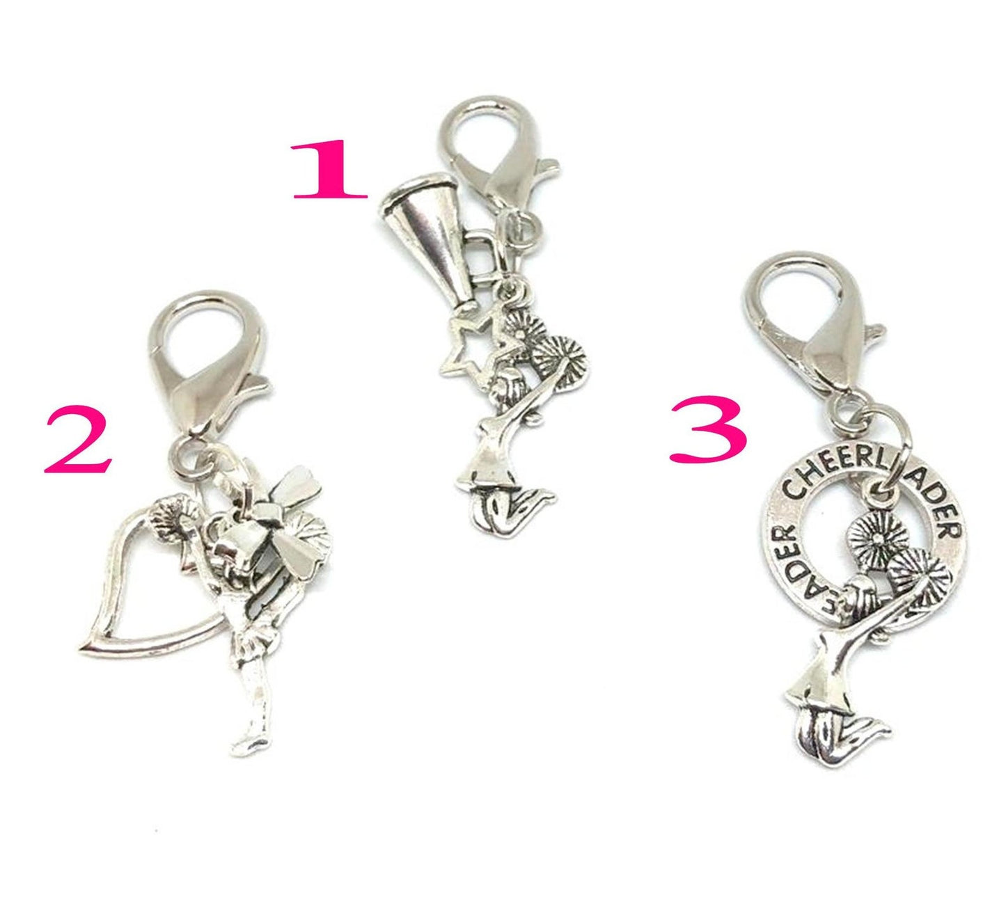 Cheerleading Zipper Pulls, Cheerleading Accessories - Cheer and Dance On Demand